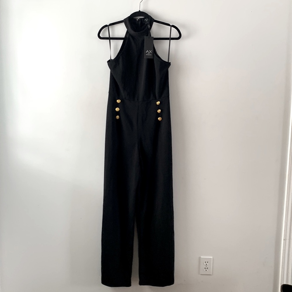 AX PARIS, Black, Jumpsuit, Size 12